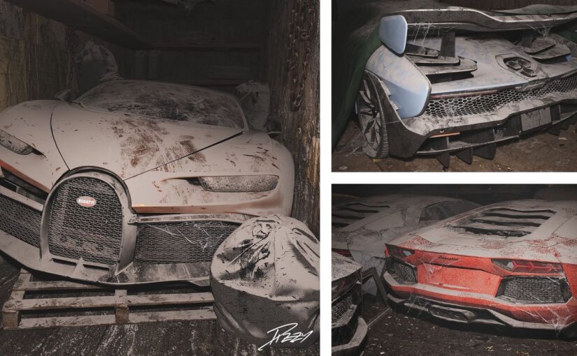Artist Imagines Exotic Hypercars Left To Rot In An EV Future